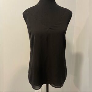 Bootlegger Kismet Black Scalloped Edge Camisole With Adjustable Straps EUC